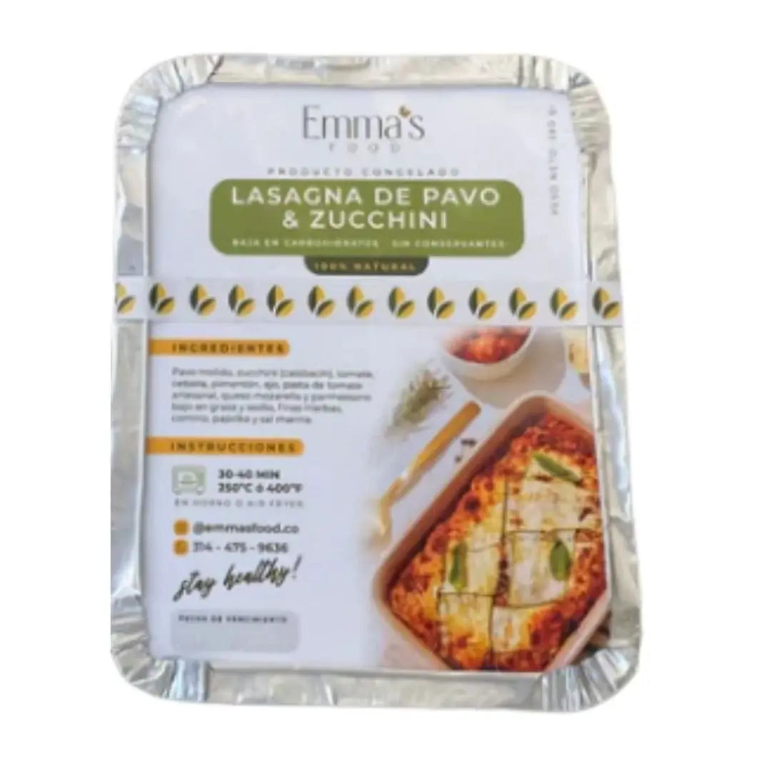Lasagna Pavo Pesto Zucchini 350gr (EMMA'S FOODS)