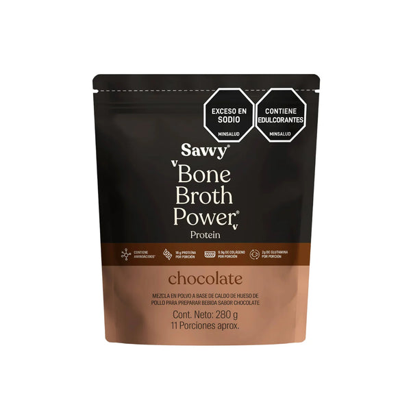 Mini Bone Broth Power Protein Chocolate 280gr (SAVVY)