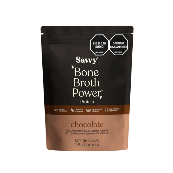Protein Bone Broth Power 560gr (SAVVY) Chocolate
