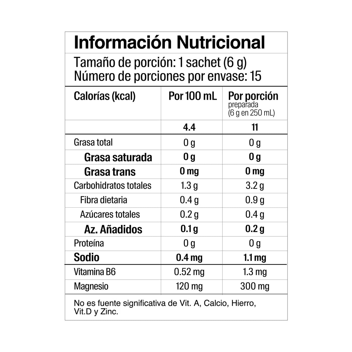 Tabla nutricional de Egg Proteina Vainilla 540gr (WAKE UP)