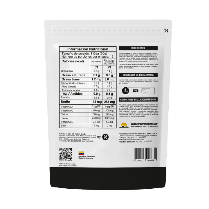 Egg Proteina Vainilla 540gr (WAKE UP)