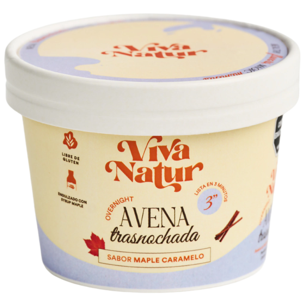 Snack Avena Trasnochada Maple Caramelo 50gr (VIVA NATUR)
