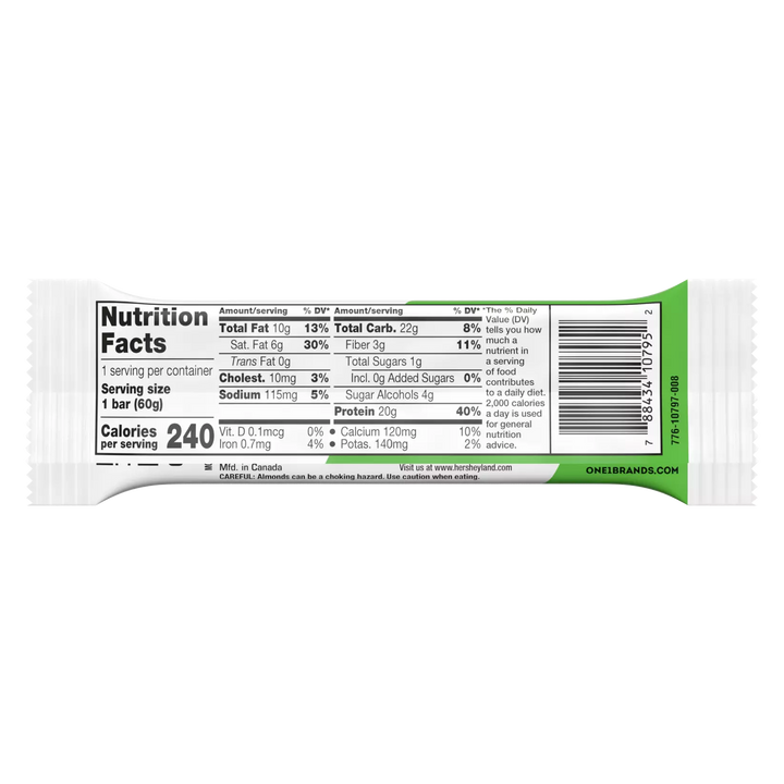 Barra Proteína 60gr (ONE) Almond