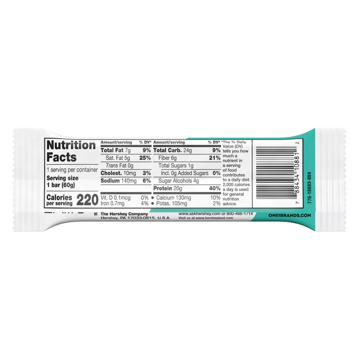 Barra Proteína 60gr (ONE) Chocolate Chip Cookie Dougth