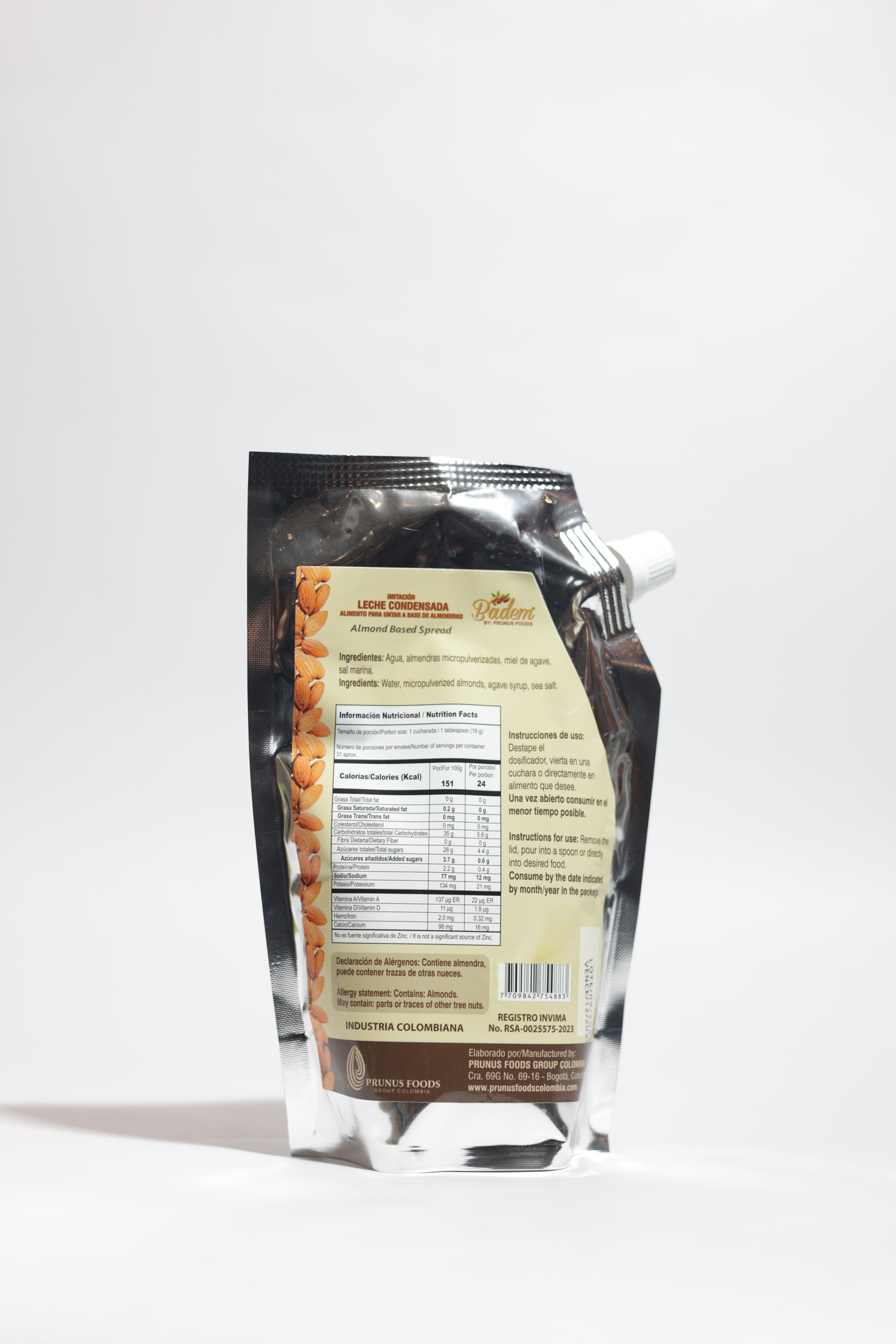 Leche Condensada Almendra 500gr (BADEM)