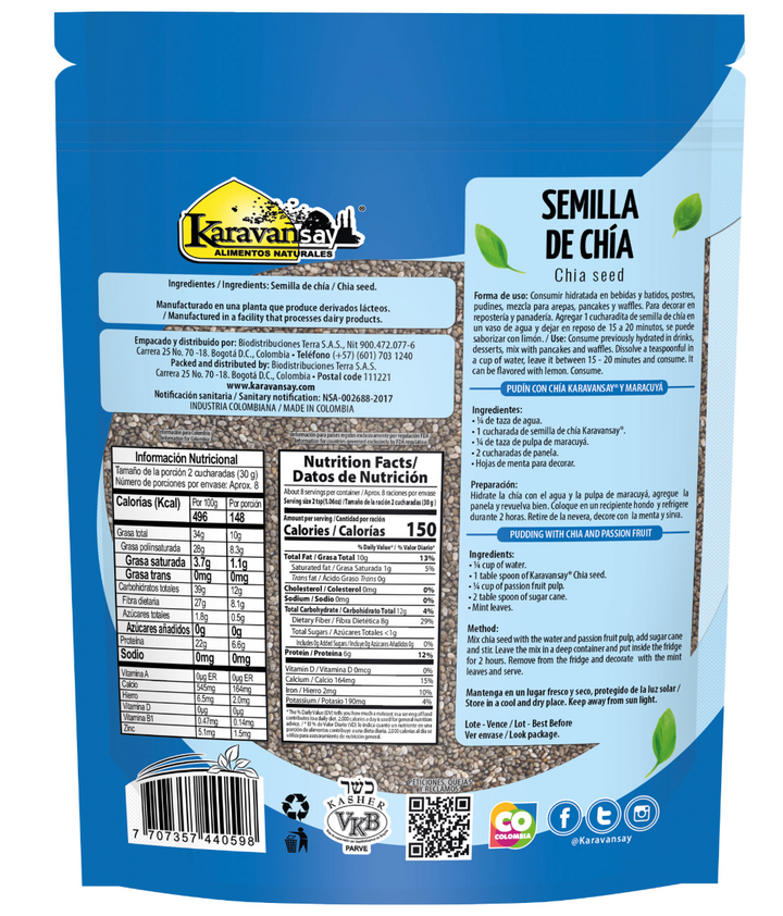 Semilla de Chia 250gr (KARAVANSAY)