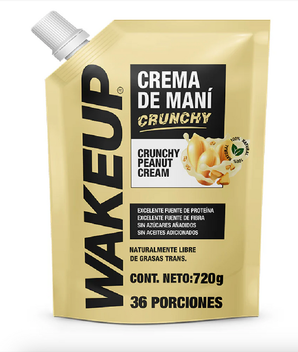 Crema de Maní 720gr (WAKEUP) Crunchy