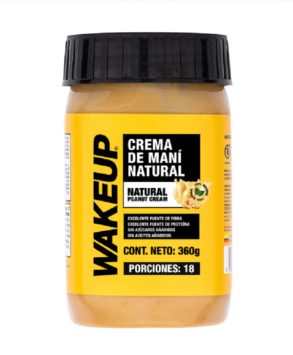 Crema Maní 360gr (WAKEUP) Natural
