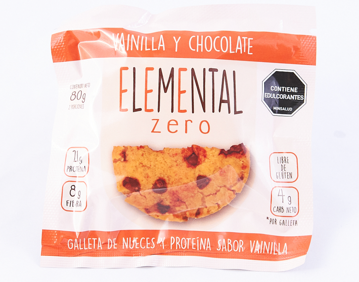 Galleta 80gr (ELEMENTAL)  Vainilla Chips