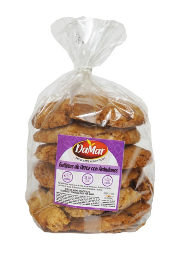 Galletas de Arroz con Arandanos 210gr (DAMAR)