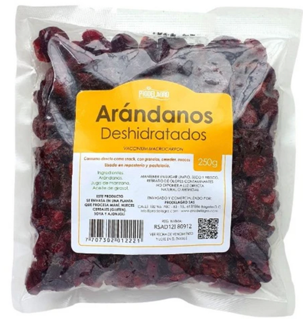 Arandanos Deshidratados (PRODELAGRO) 500gr
