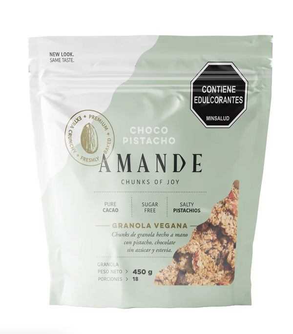 Granola Vegana 300gr (AMANDE) Choco Pistacho
