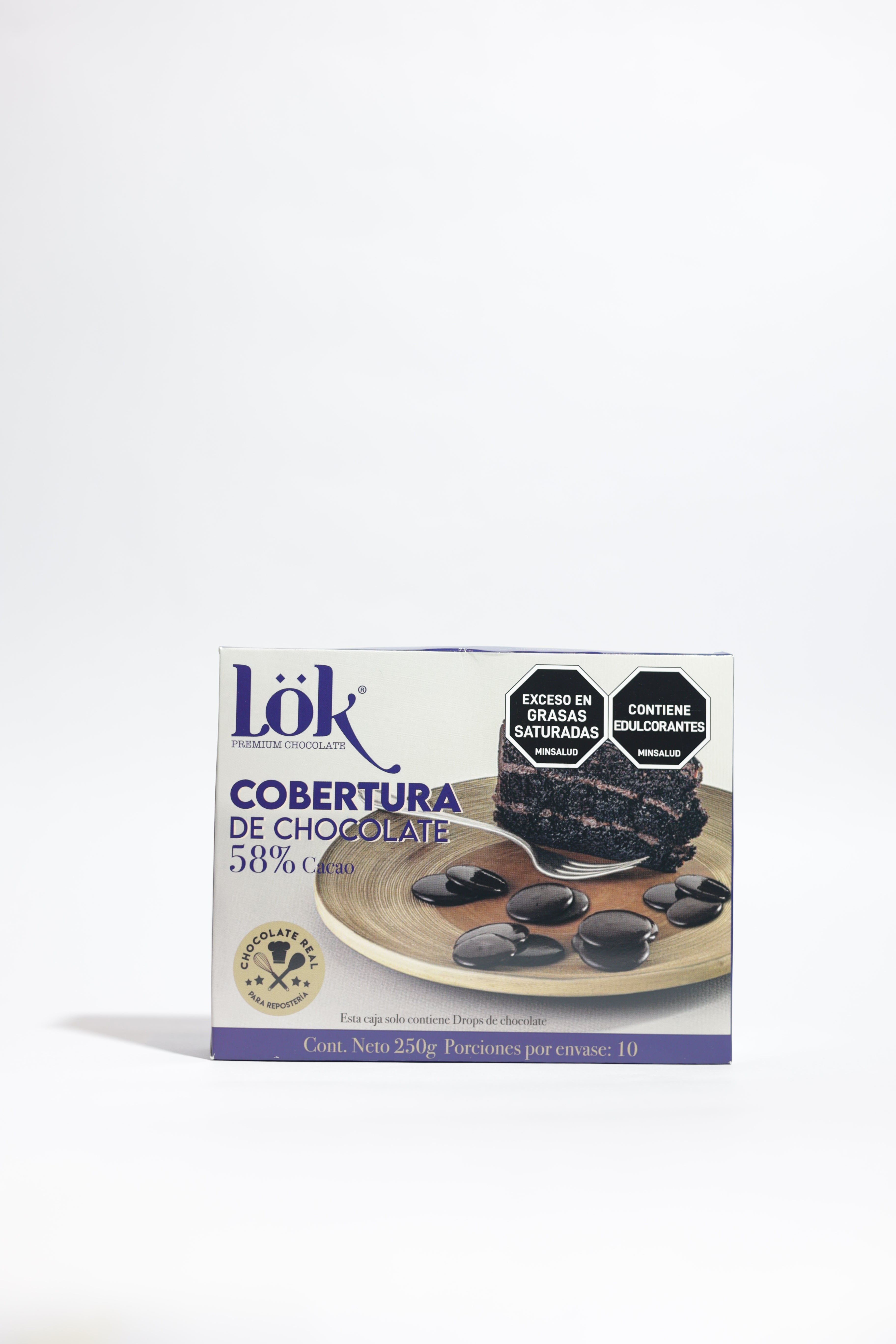 Cobertura de Chocolate 250gr (LOK) 58%