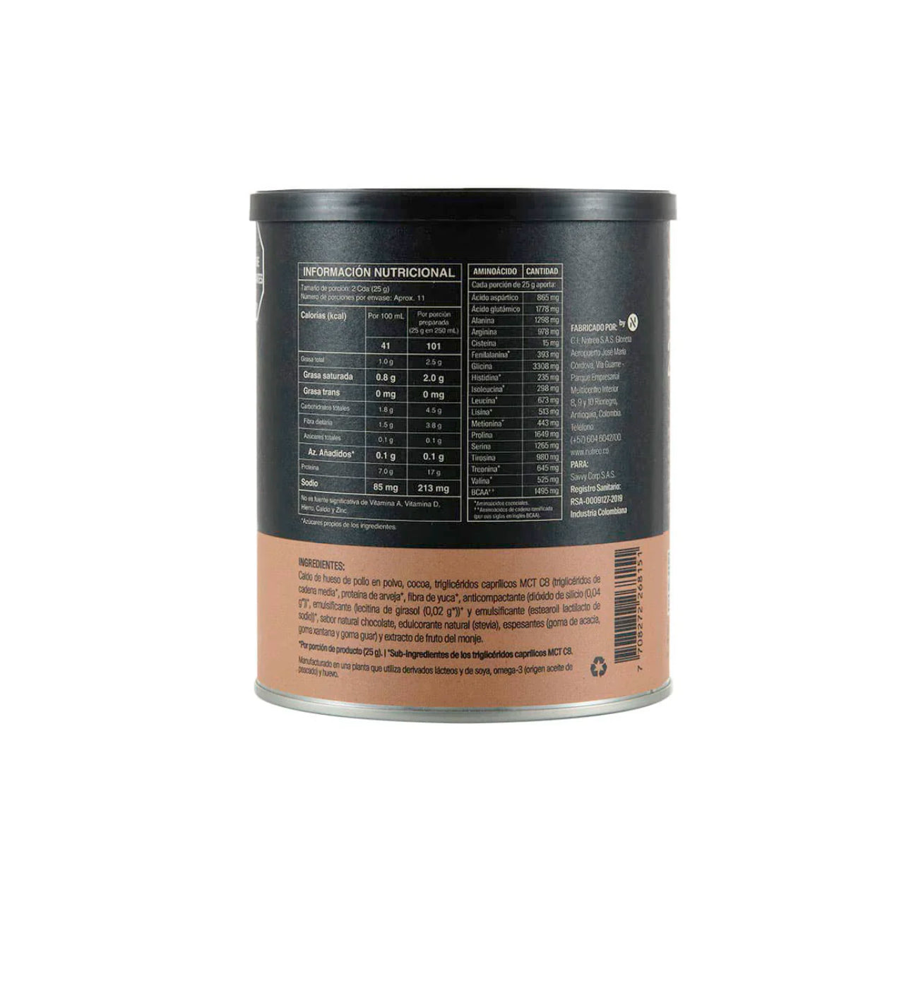 Mini Bone Broth Power Protein Chocolate 280gr (SAVVY)