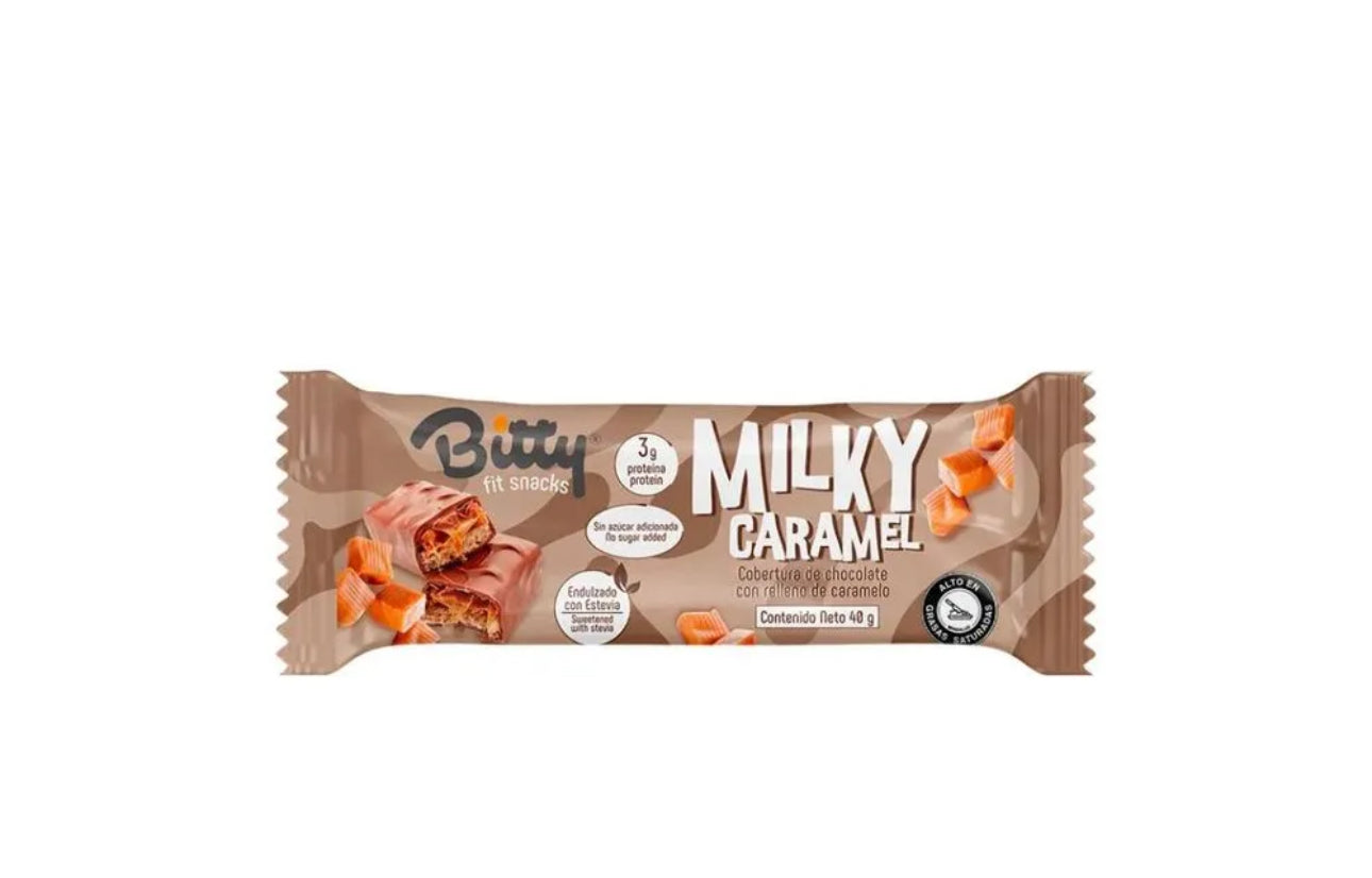 Bitty Chocolatina Milky Caramel 40gr (Bitty Fit Snacks)