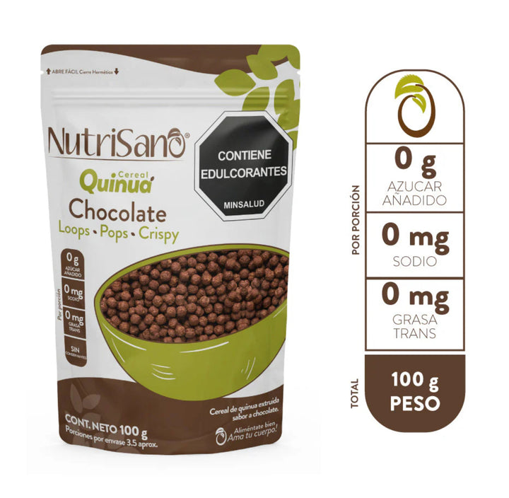 Cereal Quinoa 100gr (NUTRISANO) Chocolate Pop