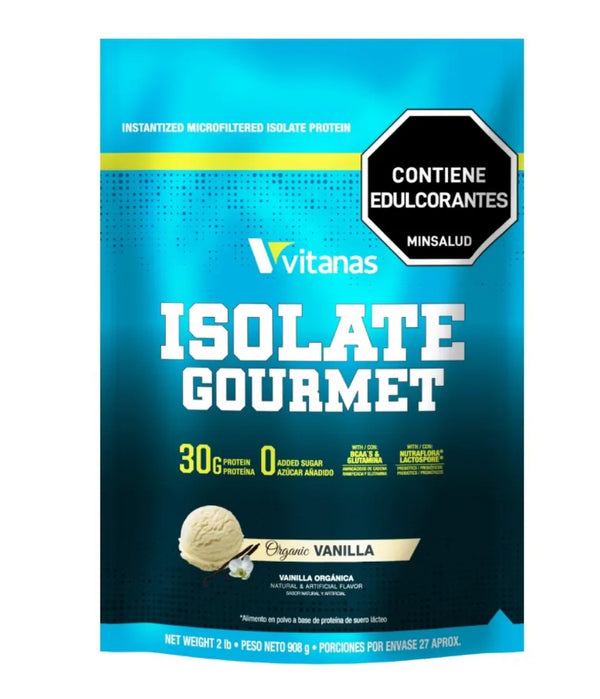Proteína Isolate Gourmet 2Lb (VITANAS) Organic Vainilla