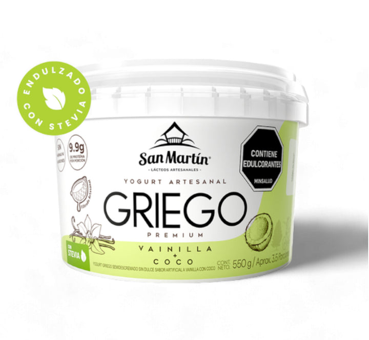 Yogurt Griego 550gr(SAN MARTÍN) Vainilla - Coco