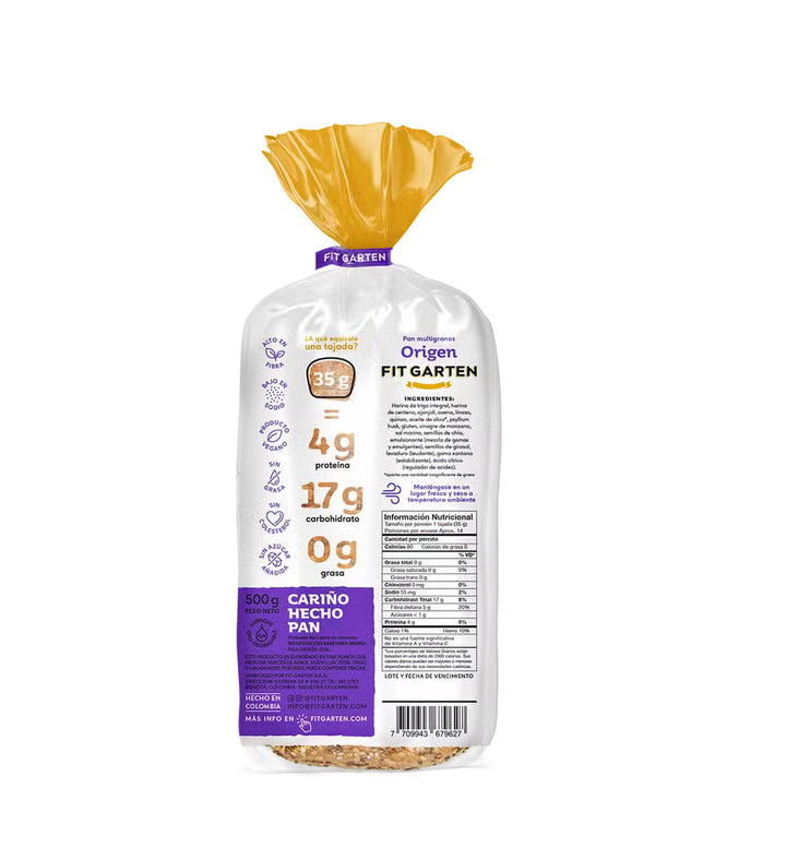 Pan Tajado 500gr (FIT GARTEN) Orígen