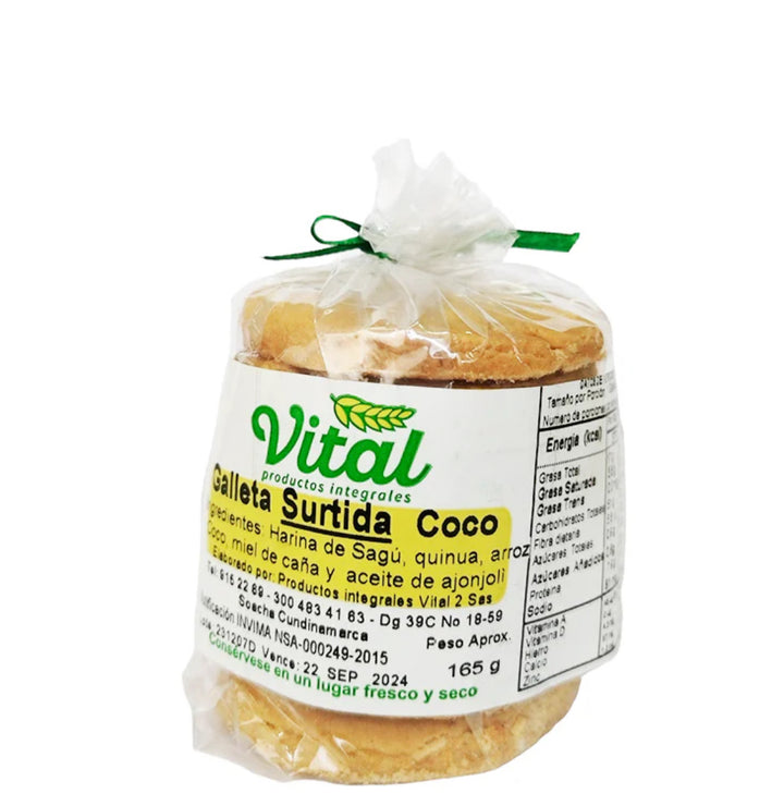 Galleta Surtidas Coco 120gr (VITAL) 7 und