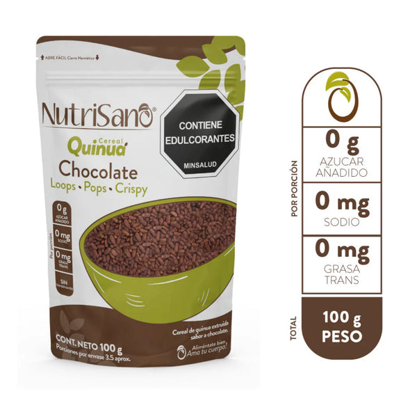 Cereal Quinoa 100gr (NUTRISANO) Crispy Chocolate