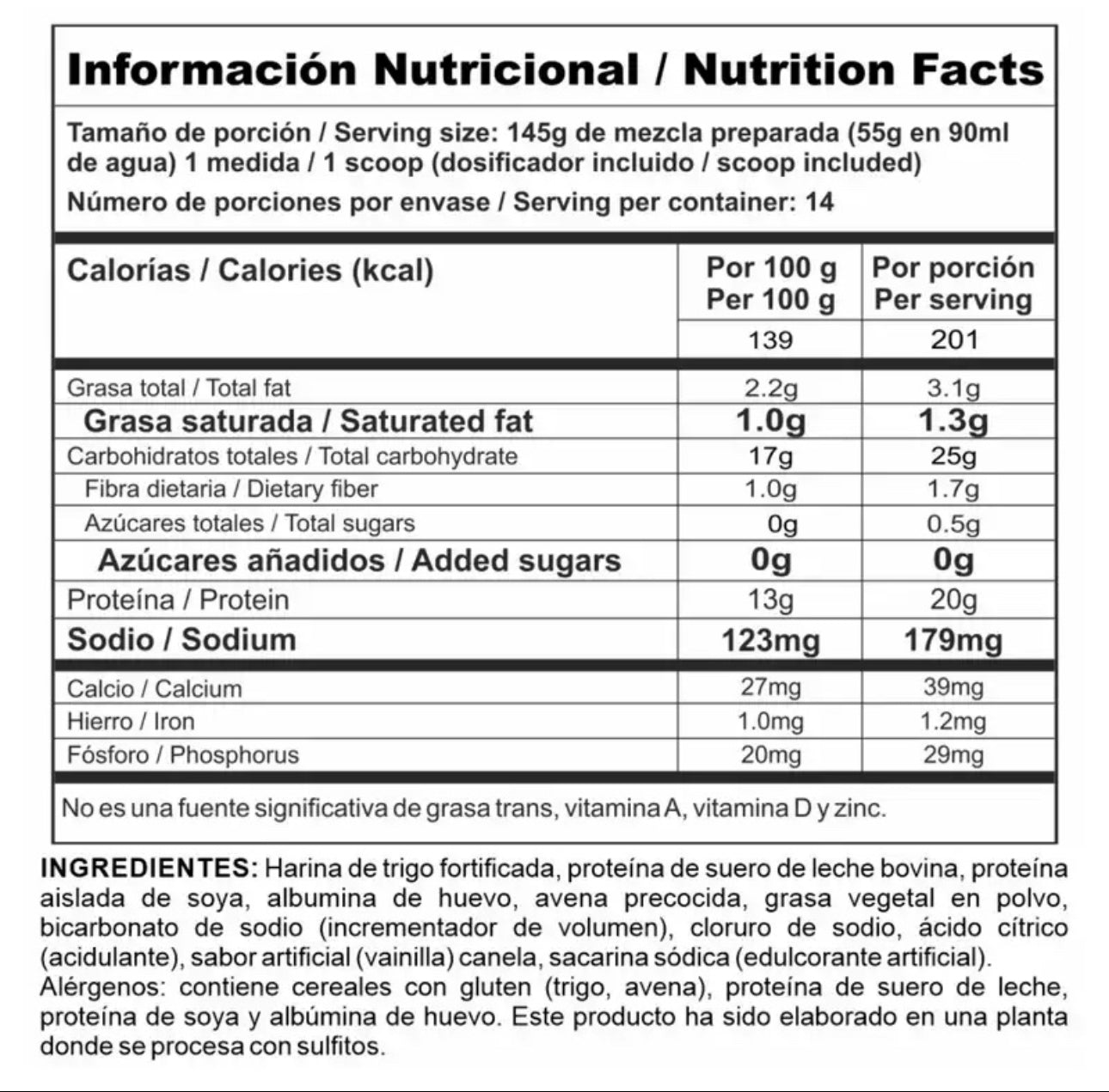 Pancake Proteína 770gr (UPN) Whey Protein rojo