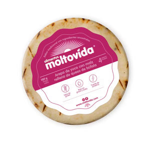 Arepa de Yuca 380gr x 4 unds (MOLTOVIDA) Queso Bufala