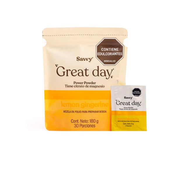 Great Day 180gr (SAVVY) Lemon Gingerine Magnesio