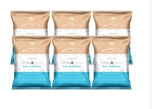 Paca de Yucas 25gr (MONTEROJO) Sal Marina X6