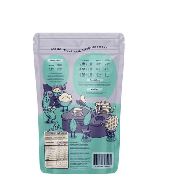Mezcla Pancakes y Waffles de almendras 285gr (WHY NOT) Vainilla