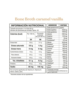 Protein Bone Broth Power 560gr (SAVVY) Caramel Vainilla
