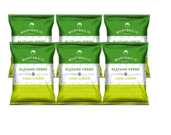 Paca de Plátanos Verde 25gr (MONTEROJO) Lima-Limon X6