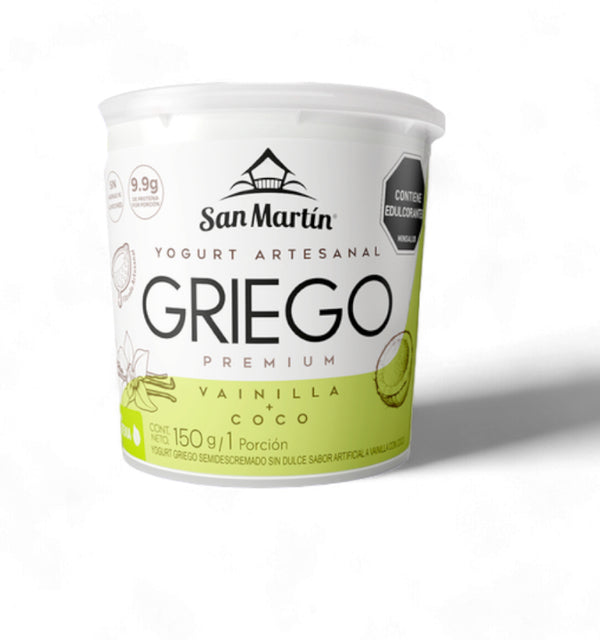 Yogurt Griego 150gr(SAN MARTÍN) Vainilla y Coco