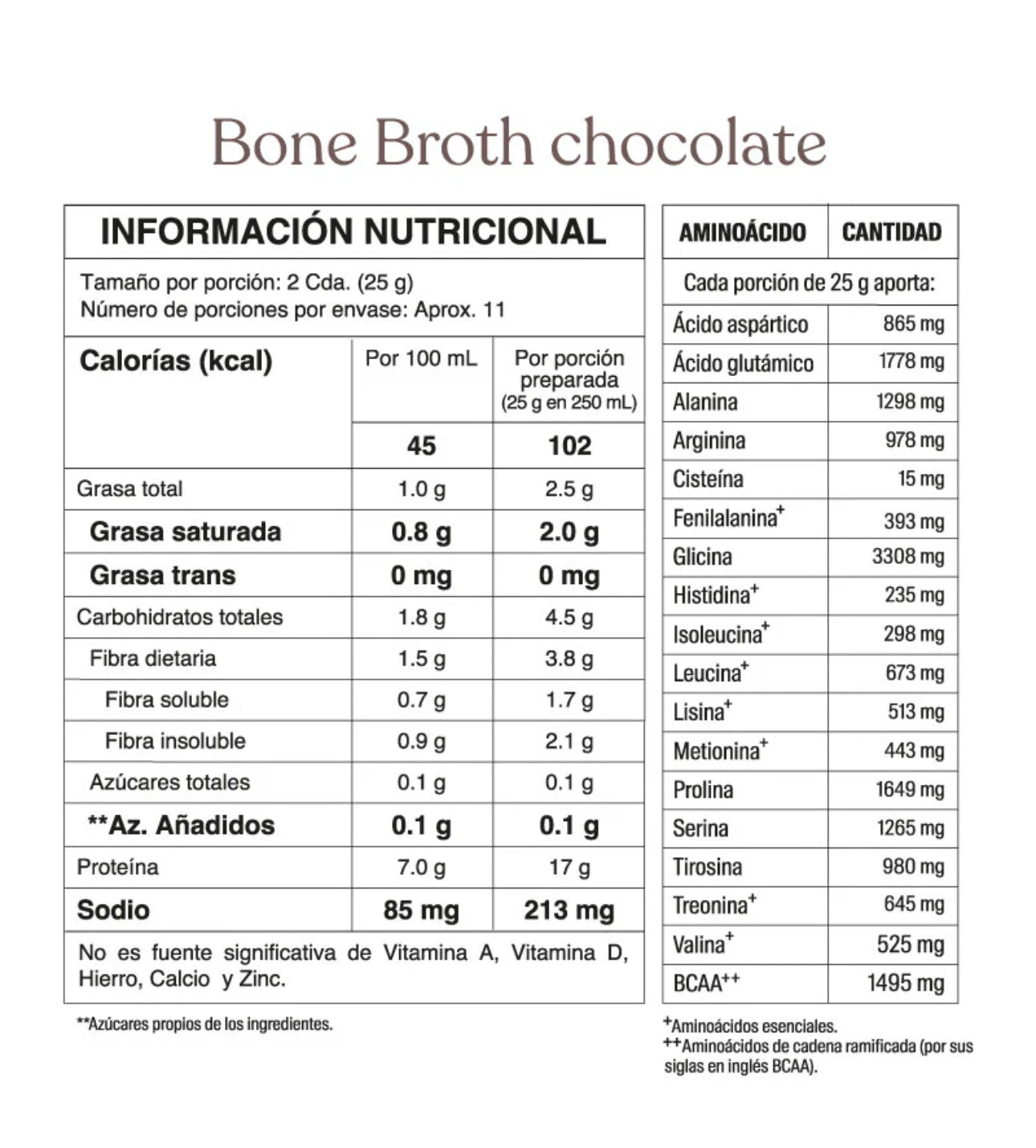 Mini Bone Broth Power Protein Chocolate 280gr (SAVVY)