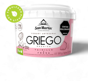 Yogurt Griego 550gr(SAN MARTÍN) Vainilla-Fresa