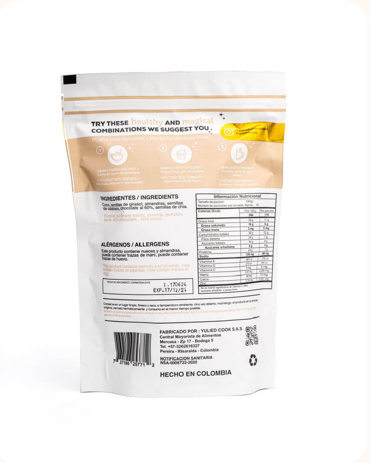 Granola Keto Choconut 210gr (YULIED COOK)