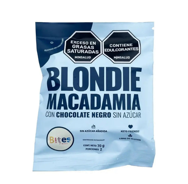 Blondie macadamia negro (BITES) 70 gr