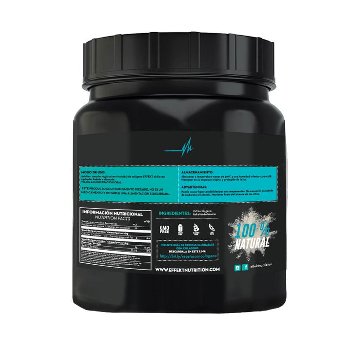 Colageno hidrolizado 900gr (EFFEKT) Sin sabor