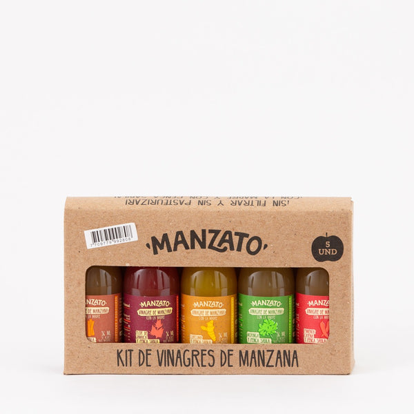 Pack 5 Shots Vinagre de Manzana 270ml (MANZATO)