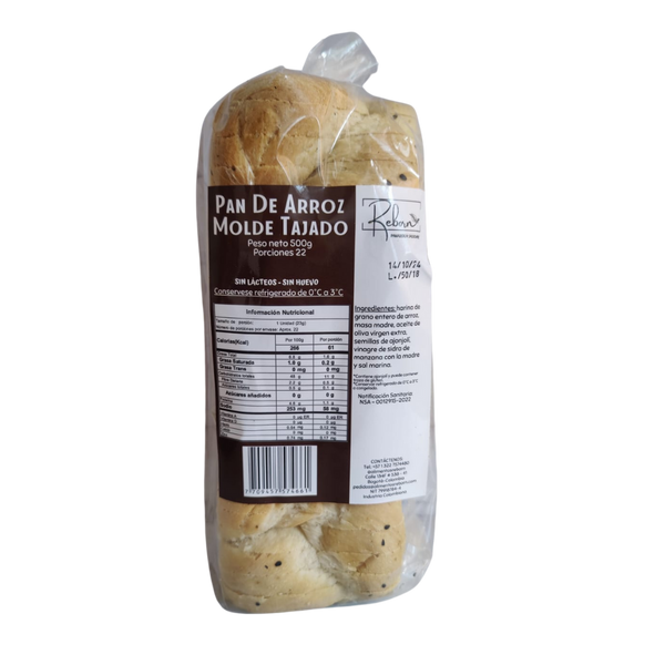Pan de Arroz Tajado (REBORN) 500gr