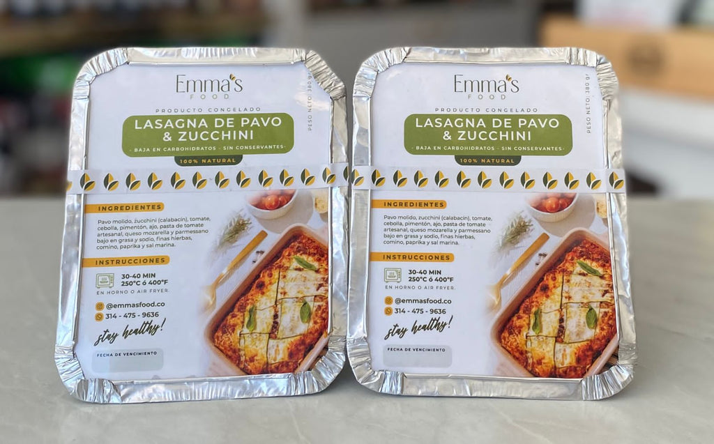 Lasagna Pavo Pesto Zucchini 350gr (EMMA'S FOODS)