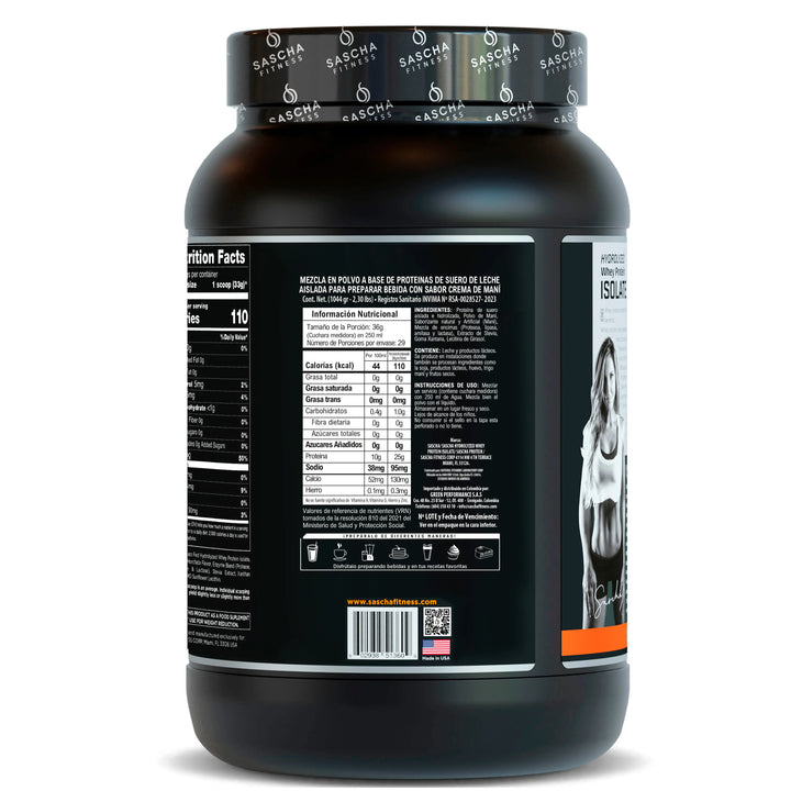Proteína Isolate 2Lb (SASCHA) Peanut Butter