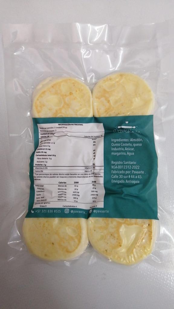 Arepa Pan de Bono Mini Tradicional 7 Cueros (PAVAARTE) 6Und