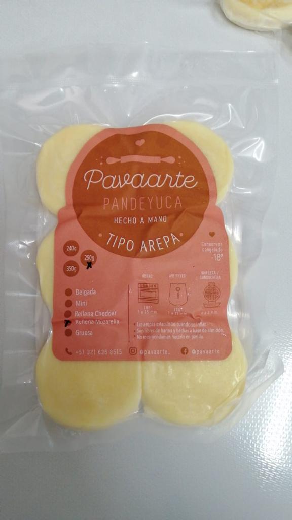 Arepa Pan de Yuca Mini Tradicional Mozzarella (PAVAARTE) 6Und
