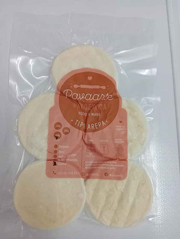 Arepa Pan de Yuca Gruesa Tradicional (PAVAARTE) 5Und