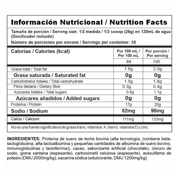 Proteina 2Lb (BI PRO) Chocolate