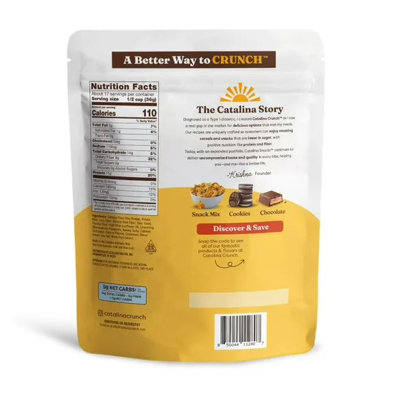 Tabla nutricional de Cinnamon Toast Protein Cereal 255gr (CATALINA CRUNCH)