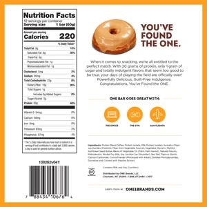Tabla nutricional de Barra Proteína 60gr (ONE) Doughnut Maple Glaze