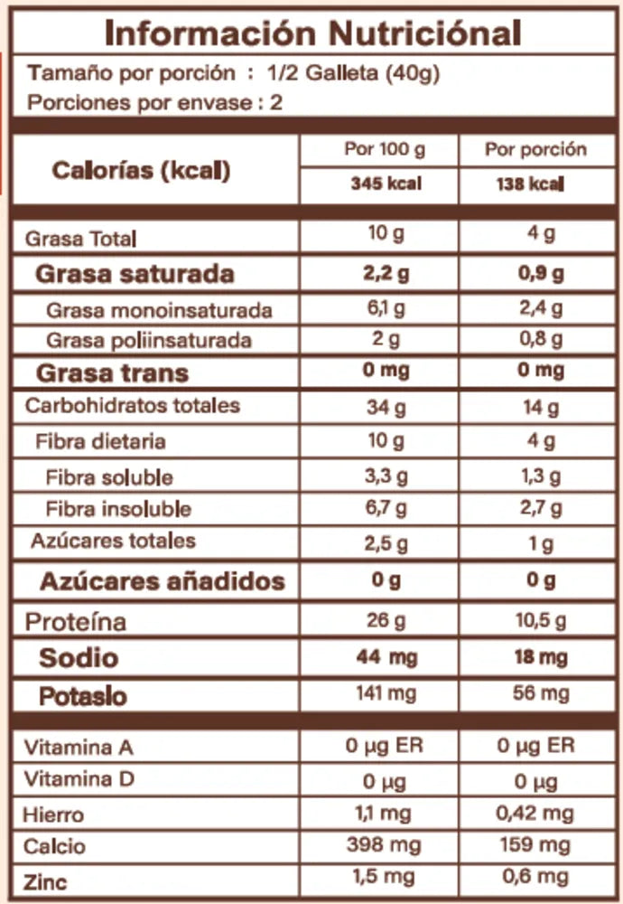 Galleta 80gr (ELEMENTAL)  Moka