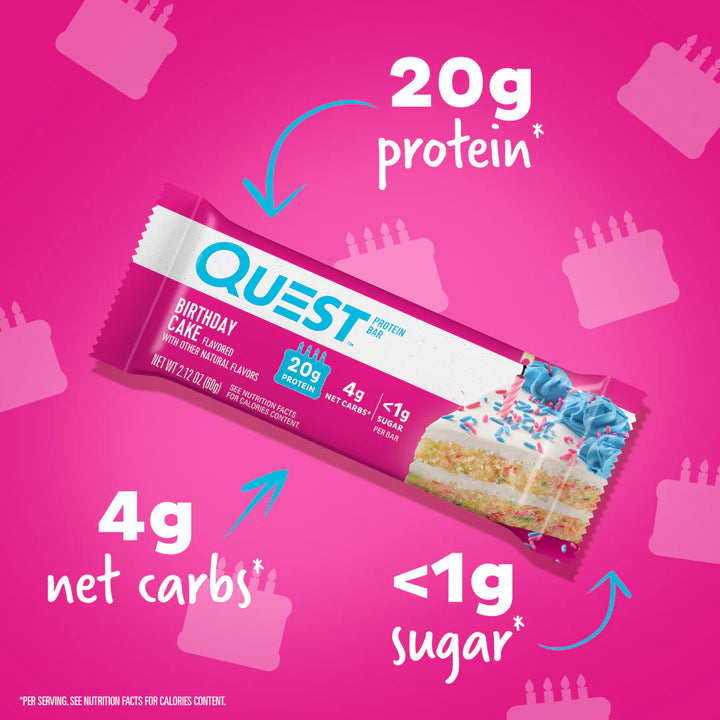 Barra Proteína 60gr (QUEST) Birthday Cake